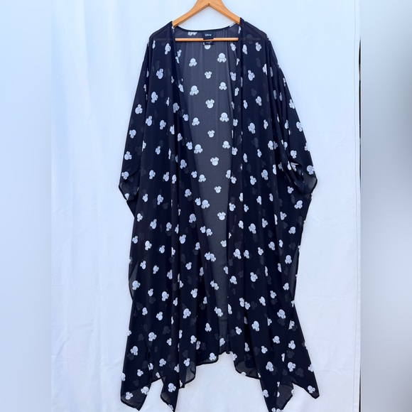 Torrid Disney Minnie Mouse Black Duster Kimono Size 5/6 - Picture 3 of 10